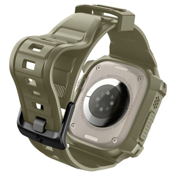 Etui Z Paskiem Do Apple Watch 49 mm Spigen Rugged Armor Pro Zielony