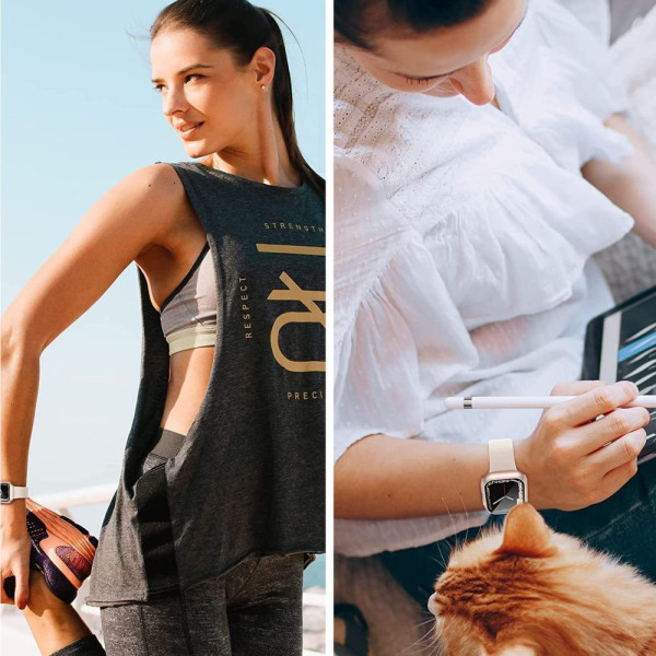 Etui Do Apple Watch 45 mm Tech-Protect Defense360 Srebrny