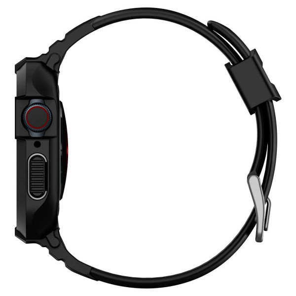 Etui Z Paskiem Do Apple Watch 44 / 45 mm Spigen Rugged Armor Pro Czarny