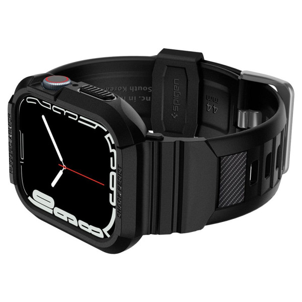 Etui Z Paskiem Do Apple Watch 44 / 45 mm Spigen Rugged Armor Pro Czarny