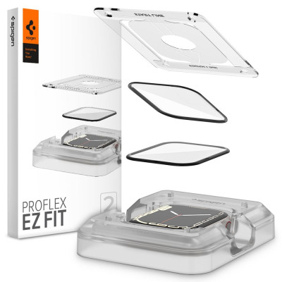 2x Szkło Hybrydowe Spigen Proflex " Ez Fit " Apple Watch 41 mm
