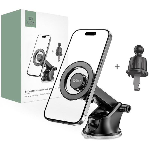 Uchwyt Samochodowy Na Telefon Tech-Protect N51 Czarny