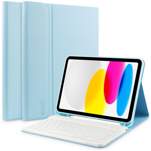 Etui Z Klawiaturą Do iPad 10.9 2022 Tech-Protect Sc Pen Niebieski