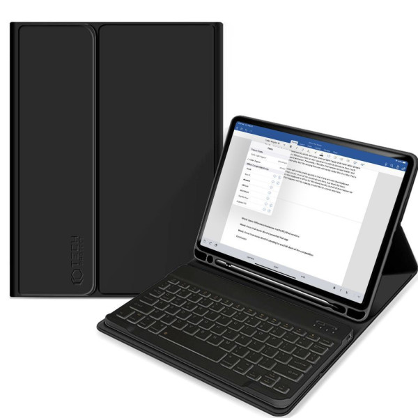 Etui Z Klawiaturą Do iPad Air 4 2020 / 5 2022 Tech-Protect Sc Pen Czarny