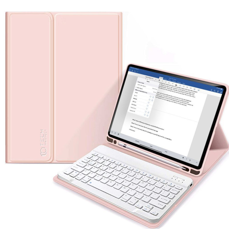 Etui Z Klawiaturą Do iPad 10.2 2019 / 2020 / 2021 Tech-Protect Sc Pen Różowy