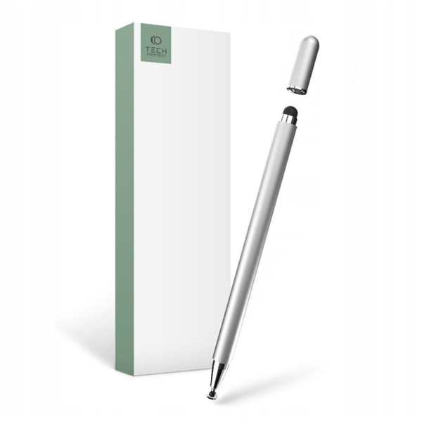 Rysik Tech-Protect Magnet Stylus Srebrny