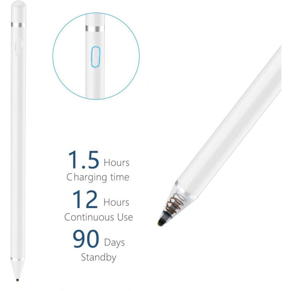 Rysik Tech-Protect Active Stylus Biały
