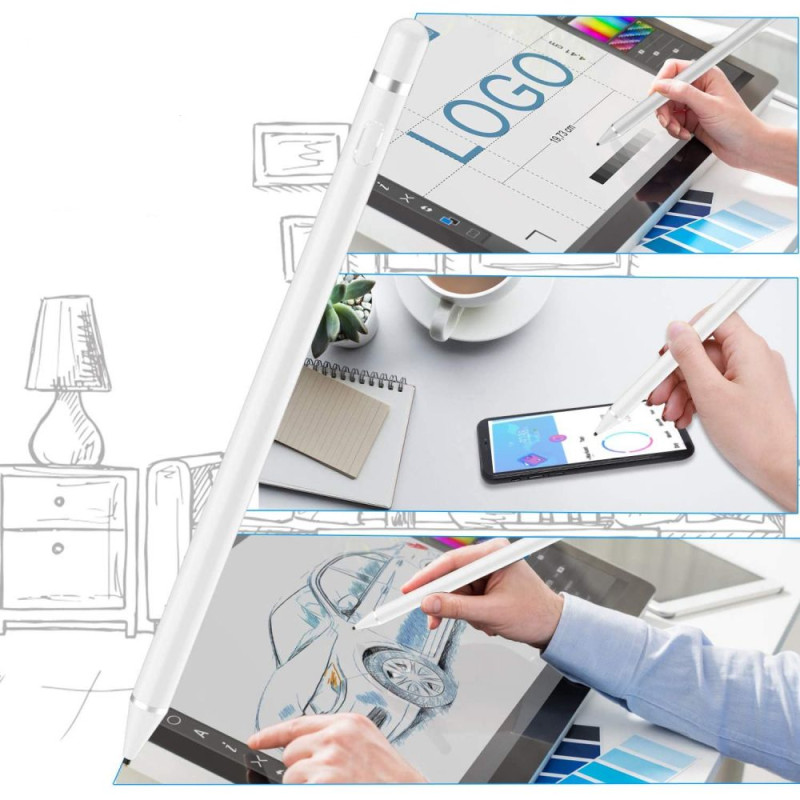 Rysik Tech-Protect Active Stylus Biały