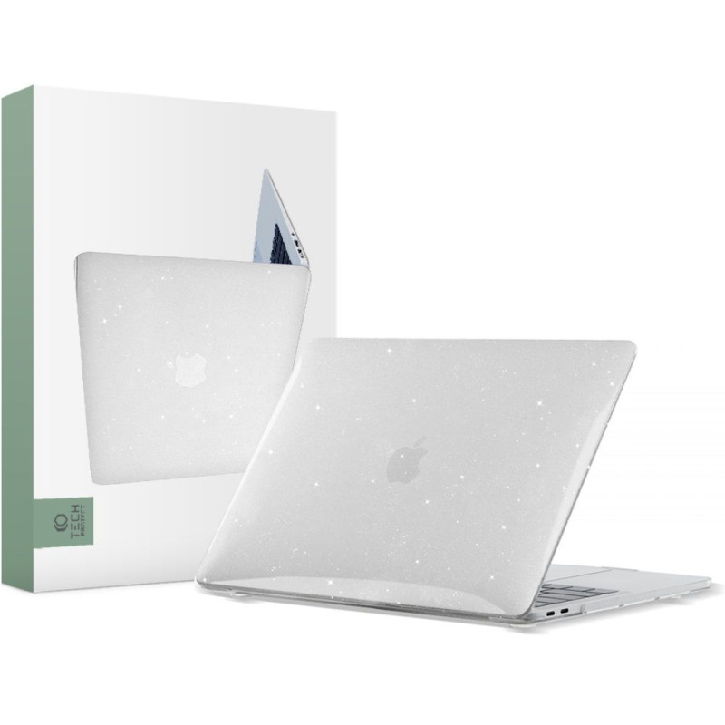 Etui Do MacBook Air 13 2018 - 2020 Tech-Protect Smartshell Przezroczysty Brokatowy