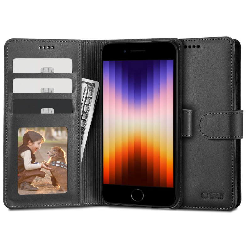 Etui Do iPhone 7 / 8 / SE 2020 / 2022 Tech-Protect Wallet Czarny