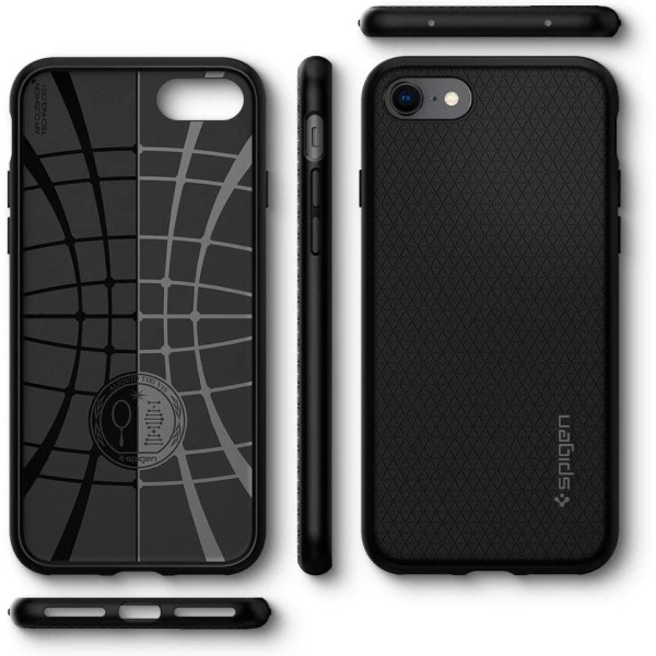 Etui Do iPhone 7 / 8 / SE 2020 / 2022 Spigen Liquid Air Czarny