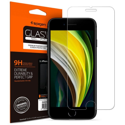 Szkło Hartowane Spigen Glas.Tr Slim iPhone 7 / 8 / SE 2020 / 2022