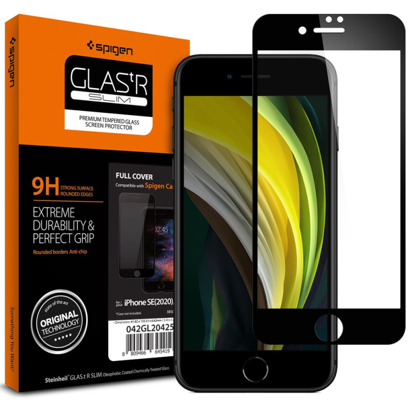 Szkło Hartowane Spigen Glass Fc iPhone 7 / 8 / SE 2020 / 2022