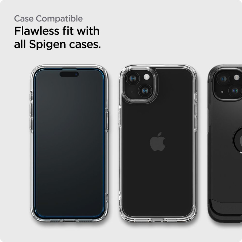 2x Szkło Hartowane Do iPhone 15 Spigen Alm...