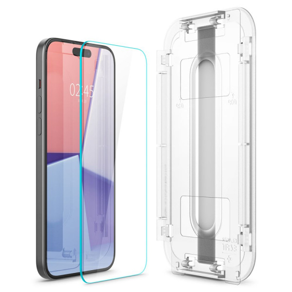 Szkło Hartowane Do iPhone 15 Clearspigen Glas.Tr " Ez Fit "