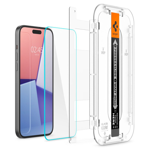 Szkło Hartowane Do iPhone 15 Clearspigen Glas.Tr " Ez Fit "