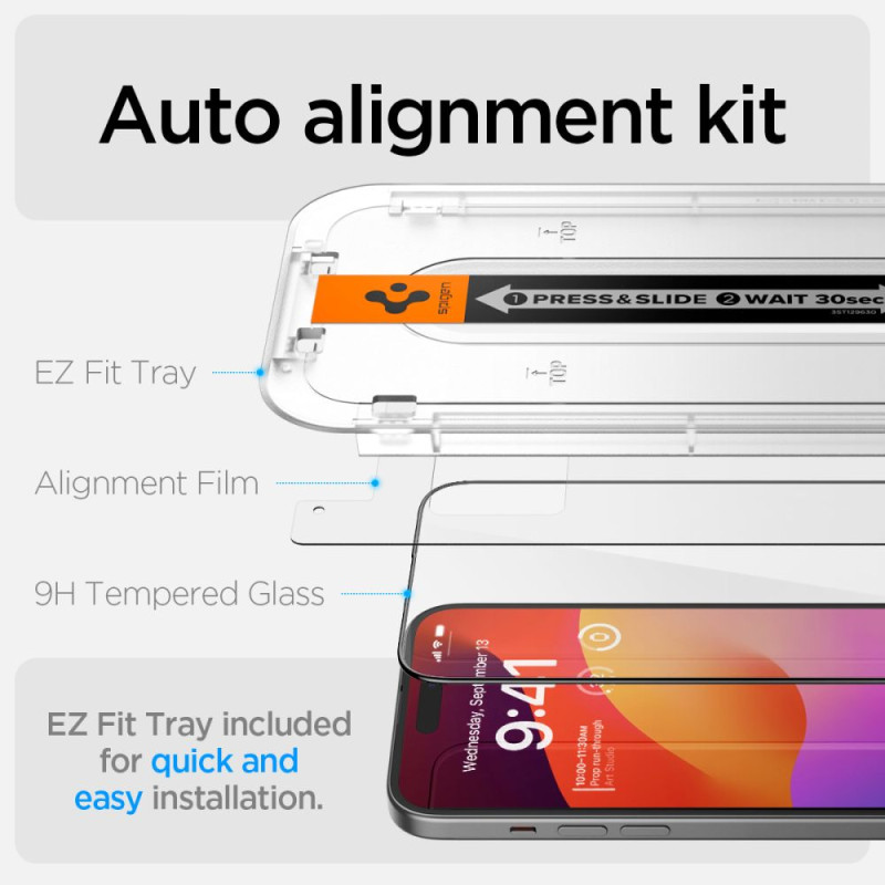 Szkło Hartowane Do iPhone 15 Spigen Glas.Tr "...