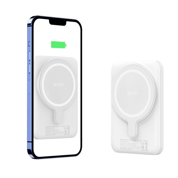 Powerbank 5000 mAh Tech-Protect PB10 Lifemag MagSafe Biały