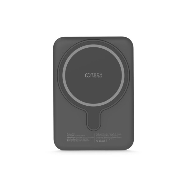 Powerbank 10000 mAh Tech-Protect PB11 Lifemag MagSafe Czarny