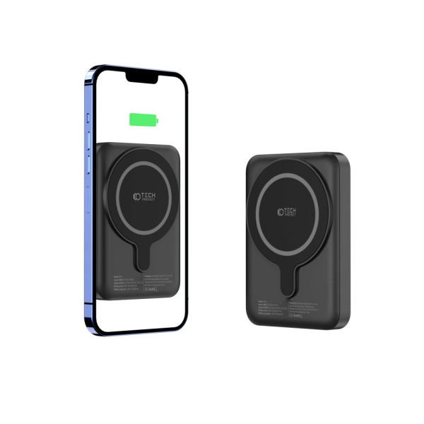 Powerbank 10000 mAh Tech-Protect PB11 Lifemag MagSafe Czarny