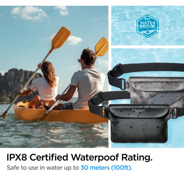 2x Etui Wodoodporne Spigen A620 Czarny