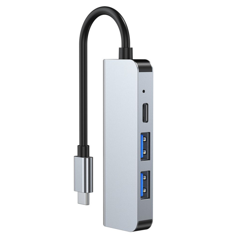 Adapter 4w1 Tech-Protect V2 - Hub Szary