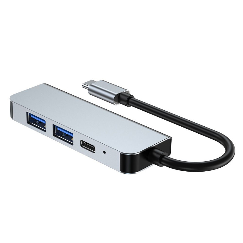 Adapter 4w1 Tech-Protect V2 - Hub Szary