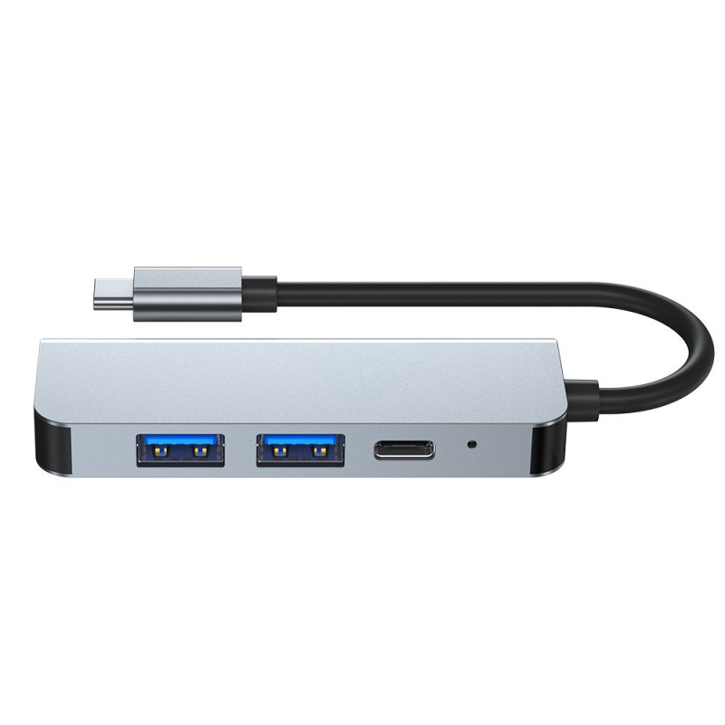Adapter 4w1 Tech-Protect V2 - Hub Szary