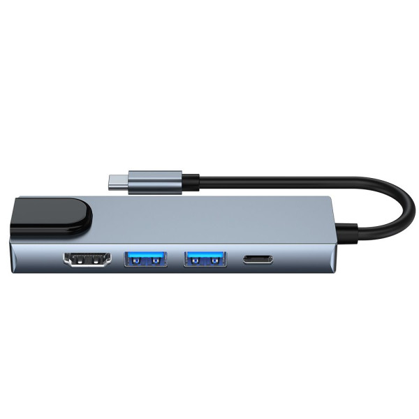 Adapter 5w1 Tech-Protect V3 - Hub Szary