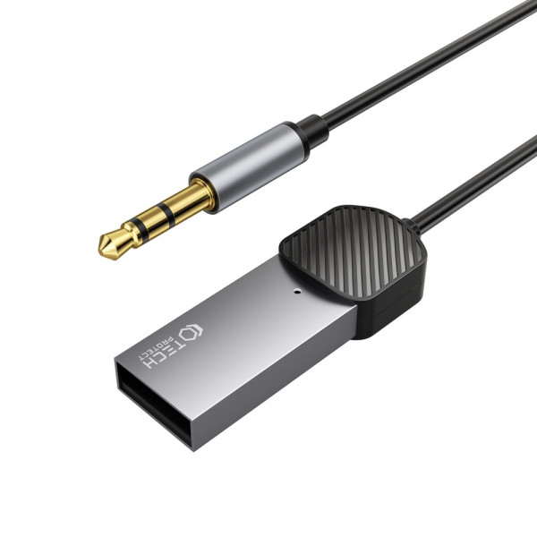 Kabel Bluetooth Aux Audio Adapter Tech-Protect Ultraboost Szary