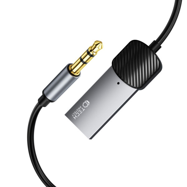Kabel Bluetooth Aux Audio Adapter Tech-Protect Ultraboost Szary