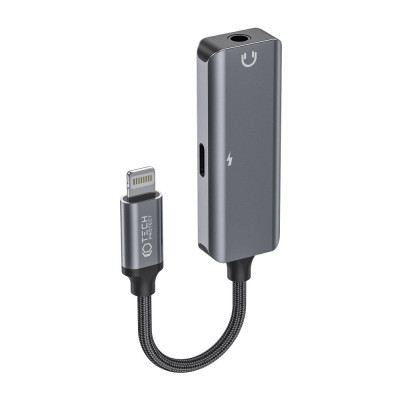 Adapter Lightning / Mini Jack 3.5 mm / Lightning Tech-Protect Ultraboost Czarny