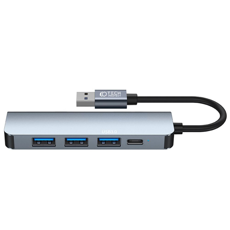Adapter 5w1 Tech-Protect V0 - Hub Szary