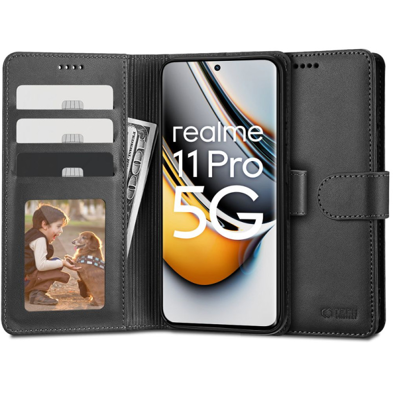 Etui Do Realme 11 Pro 5G / 11 Pro+ Plus 5G Tech-Protect Wallet Czarny