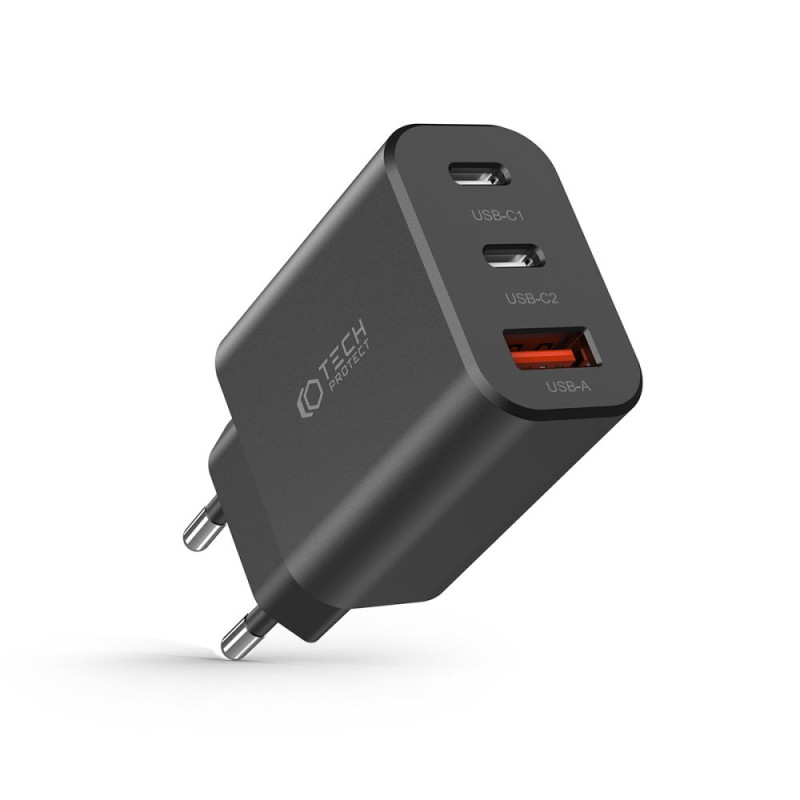 Ładowarka Sieciowa Tech-Protect C30 W 3 - Porty...