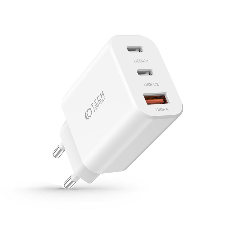 Ładowarka Sieciowa Tech-Protect C30 W 3 - Porty...