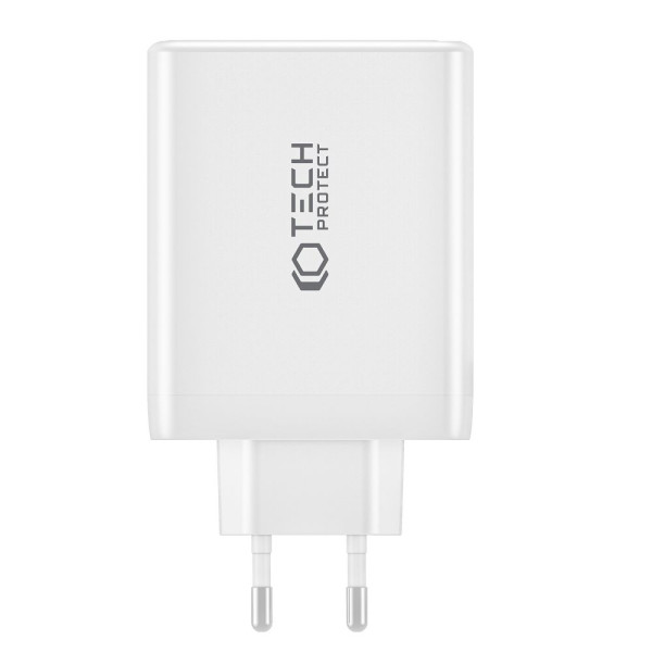Ładowarka Sieciowa Tech-Protect NC100W-Gan 4 - Porty PD100W / QC3.0 Czarny
