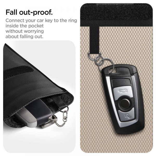 Klatka Faradaya Spigen Pouch Keyless RFID Signal Blocker Czarny