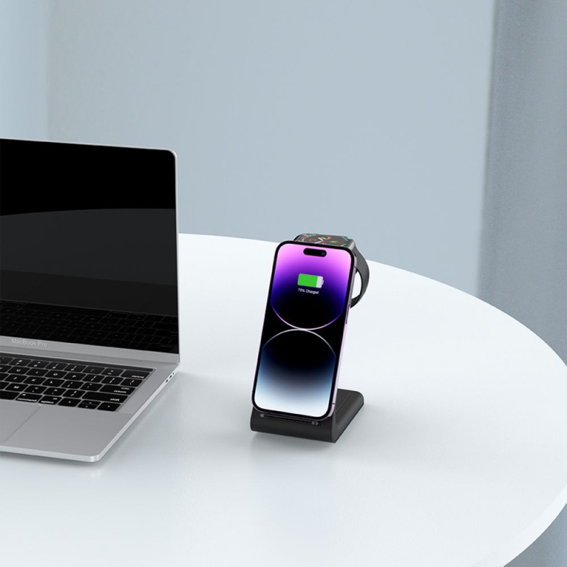 Ładowarka Indukcyjna 3w1 Tech-Protect A8 Czarny