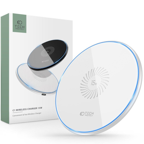 Ładowarka Bezprzewodowa Tech-Protect QI15 W-C1 Biały