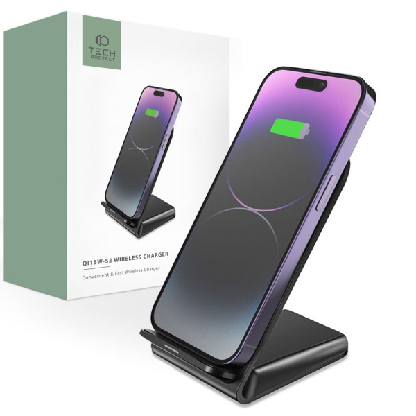 Ładowarka Indukcyjna Tech-Protect QI15 W-S2 Czarny