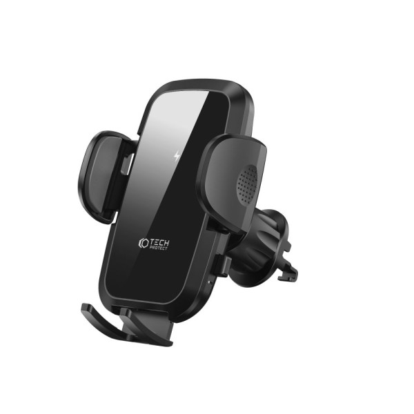Uchwyt Samochodowy Na Telefon Z Ładowarką Indukcyjną Tech-Protect cm15 W-V1 Czarny