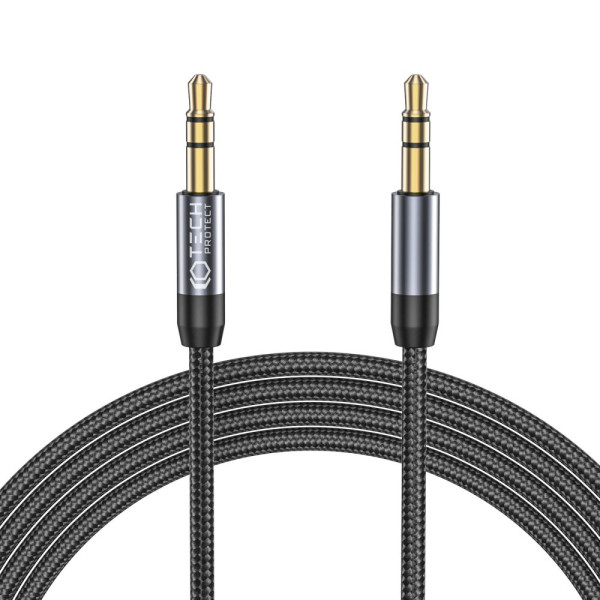 Kabel Aux Mini Jack 3.5 mm / AUX Mini Jack 3.5 mm 150 cm Tech-Protect Ultraboost Czarny