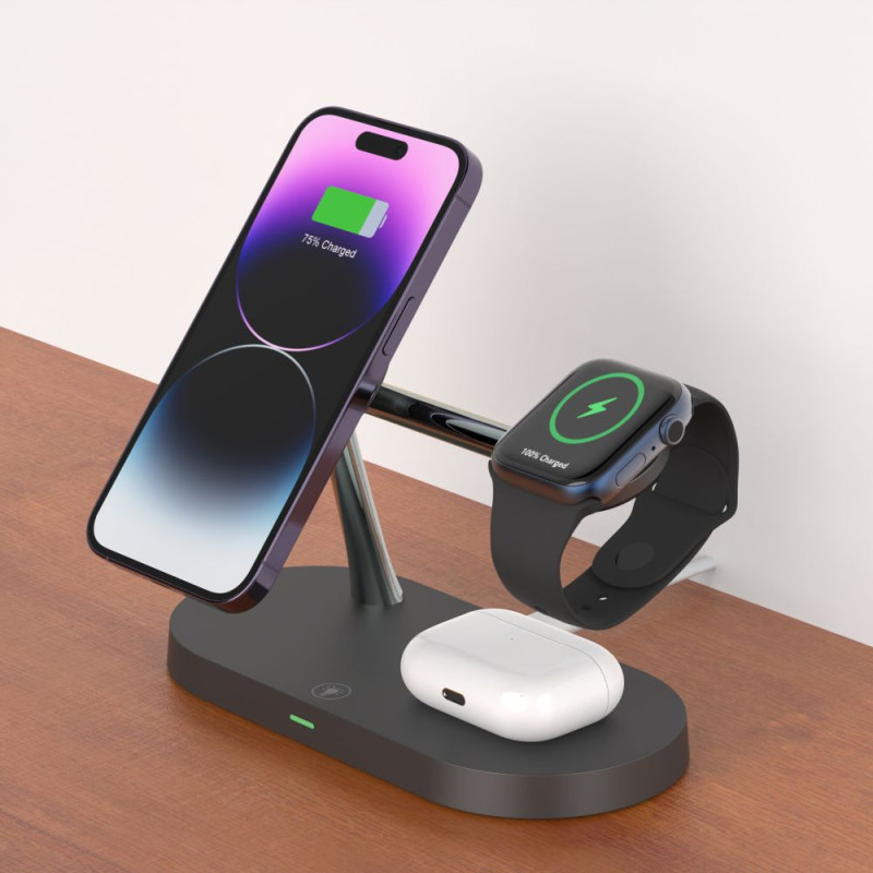 Ładowarka Indukcyjna A12 3w1 MagSafe...