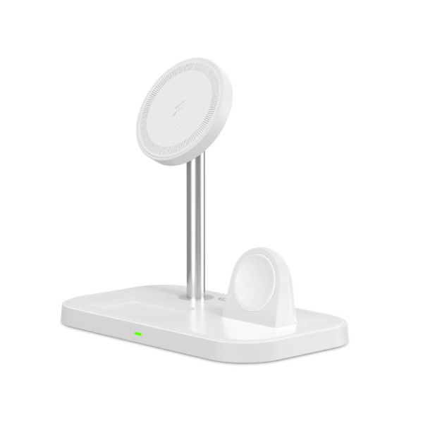 Ładowarka 3w1 MagSafe Tech-Protect QI15 W-A22 Biały