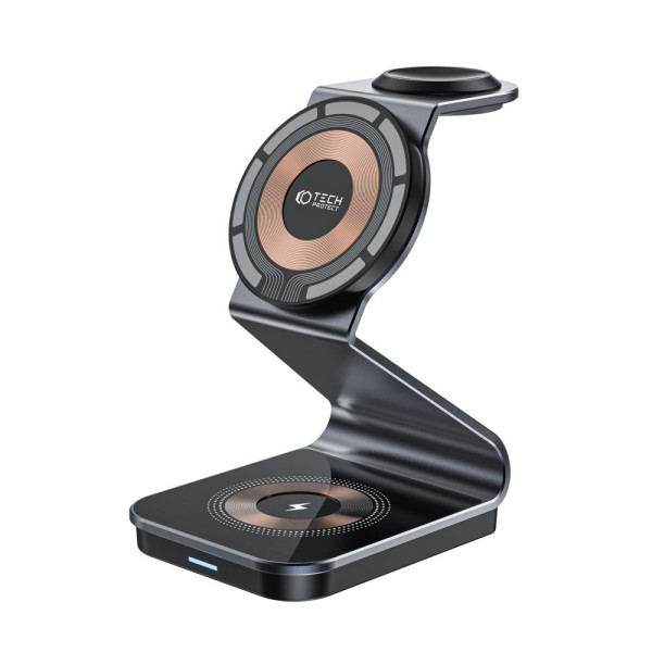 Ładowarka 3w1 MagSafe Tech-Protect QI15 W-A29 Czarny