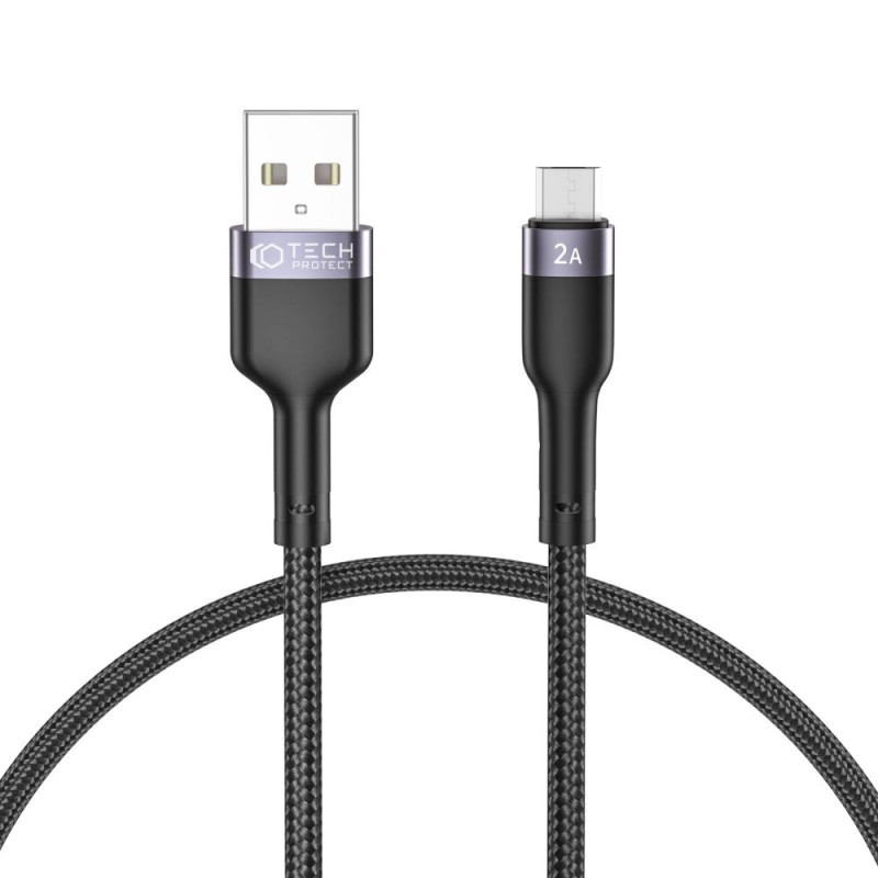 Kabel USB / Micro-USB 2.4A 25 cm Tech-Protect Ultraboost Czarny