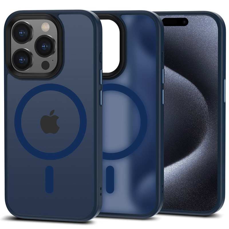 Etui Do iPhone 15 Pro Tech-Protect Magmat MagSafe Niebieski Matowy