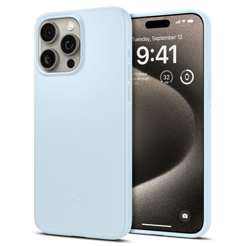 Etui Do iPhone 15 Pro Max Spigen Thin Fit Niebieski