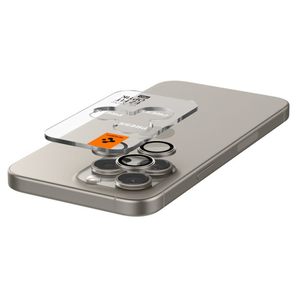 2x Osłona Aparatu Spigen Optik.Tr ” Ez Fit ” Camera Protector iPhone 14 Pro / Pro Max / 15 Pro / Pro Max